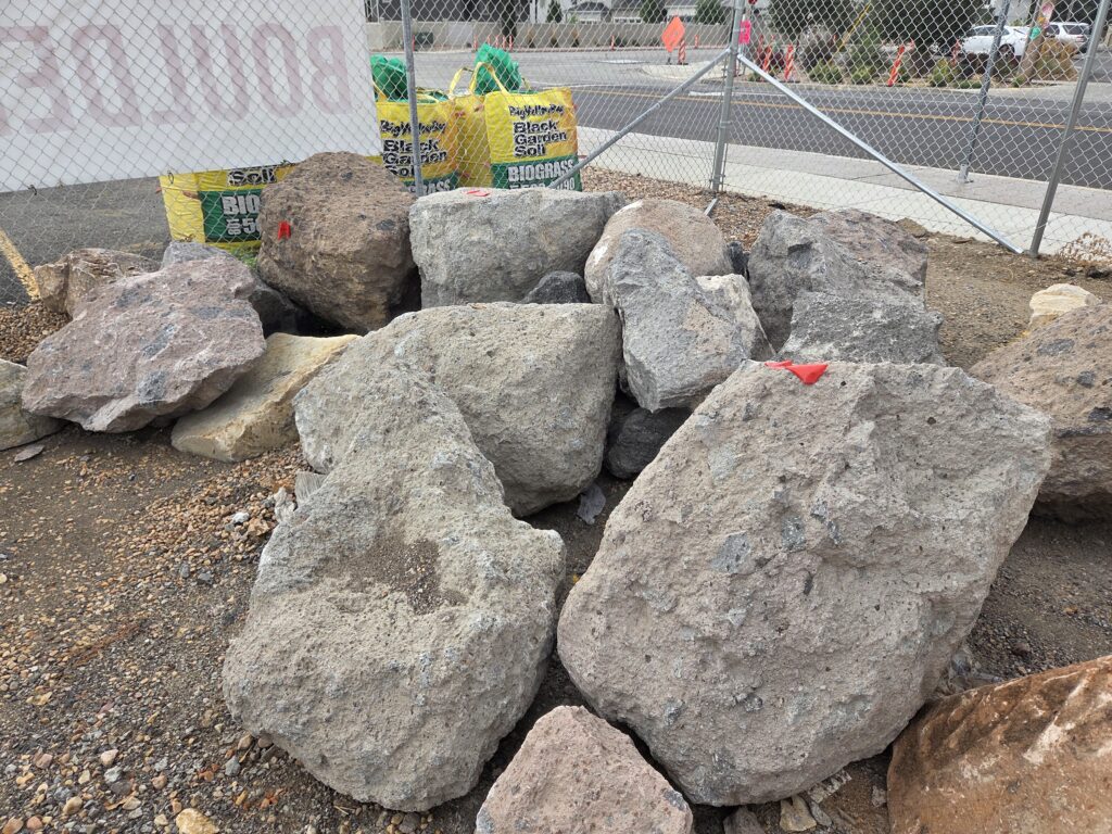Purple boulders 2 3 .